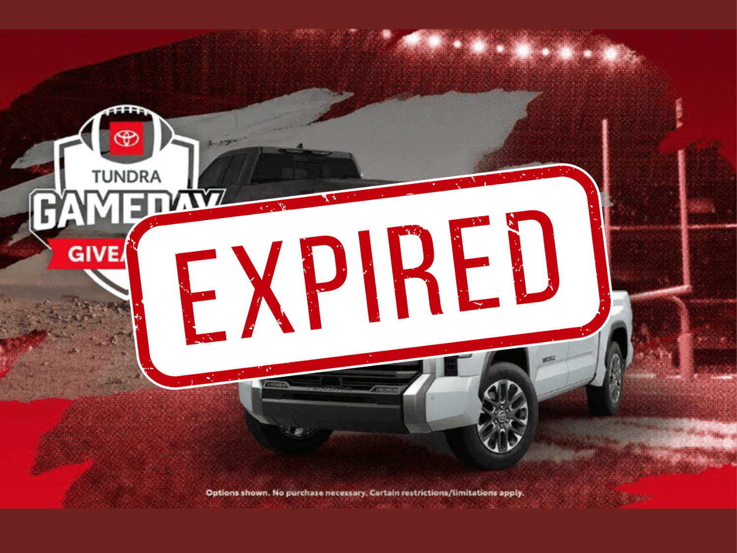 Win a 2025 Toyota Tundra!