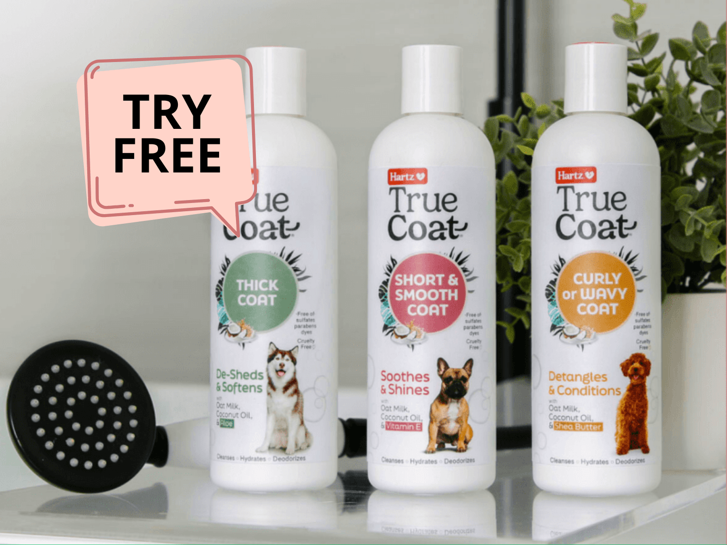 Free Hartz True Coat® Dog Shampoo!