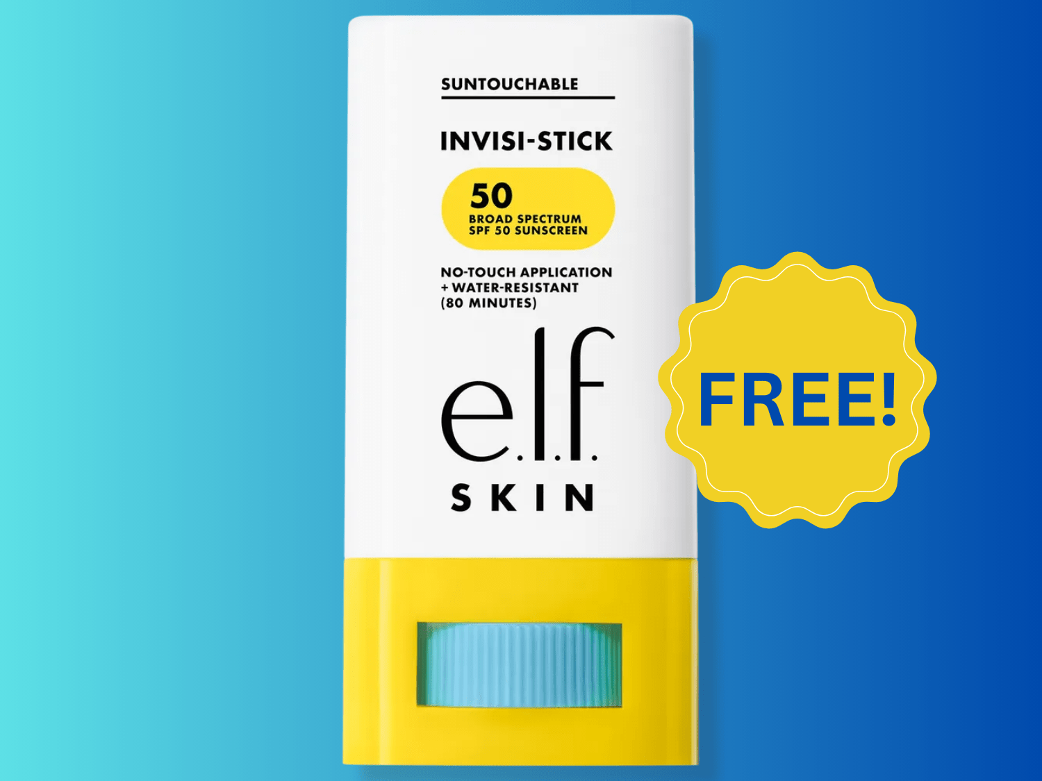 FREE e.l.f. Suntouchable Invisi-Stick SPF 50
