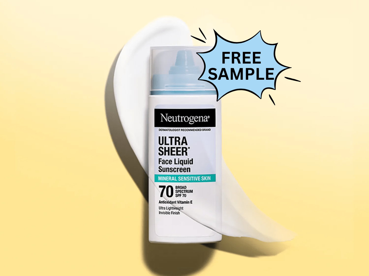 FREE Sample of Neutrogena ULTRA SHEER Face Liquid Sunscreen