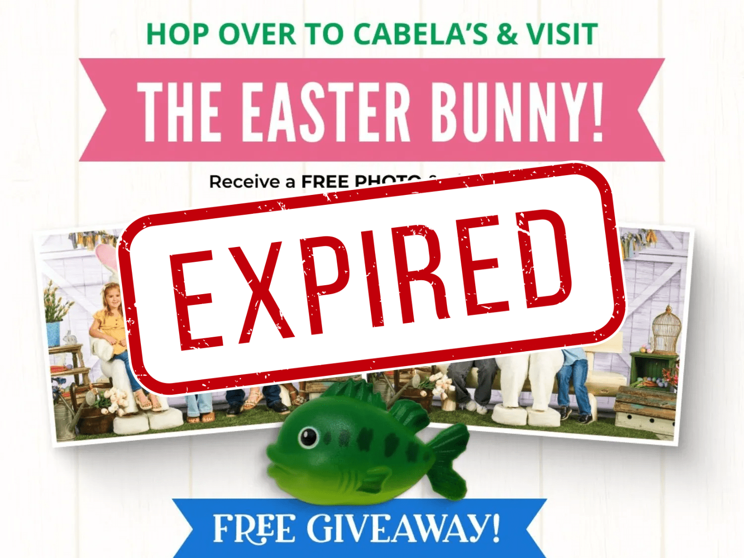 FREE Photo with the Easter Bunny at Cabela’s
