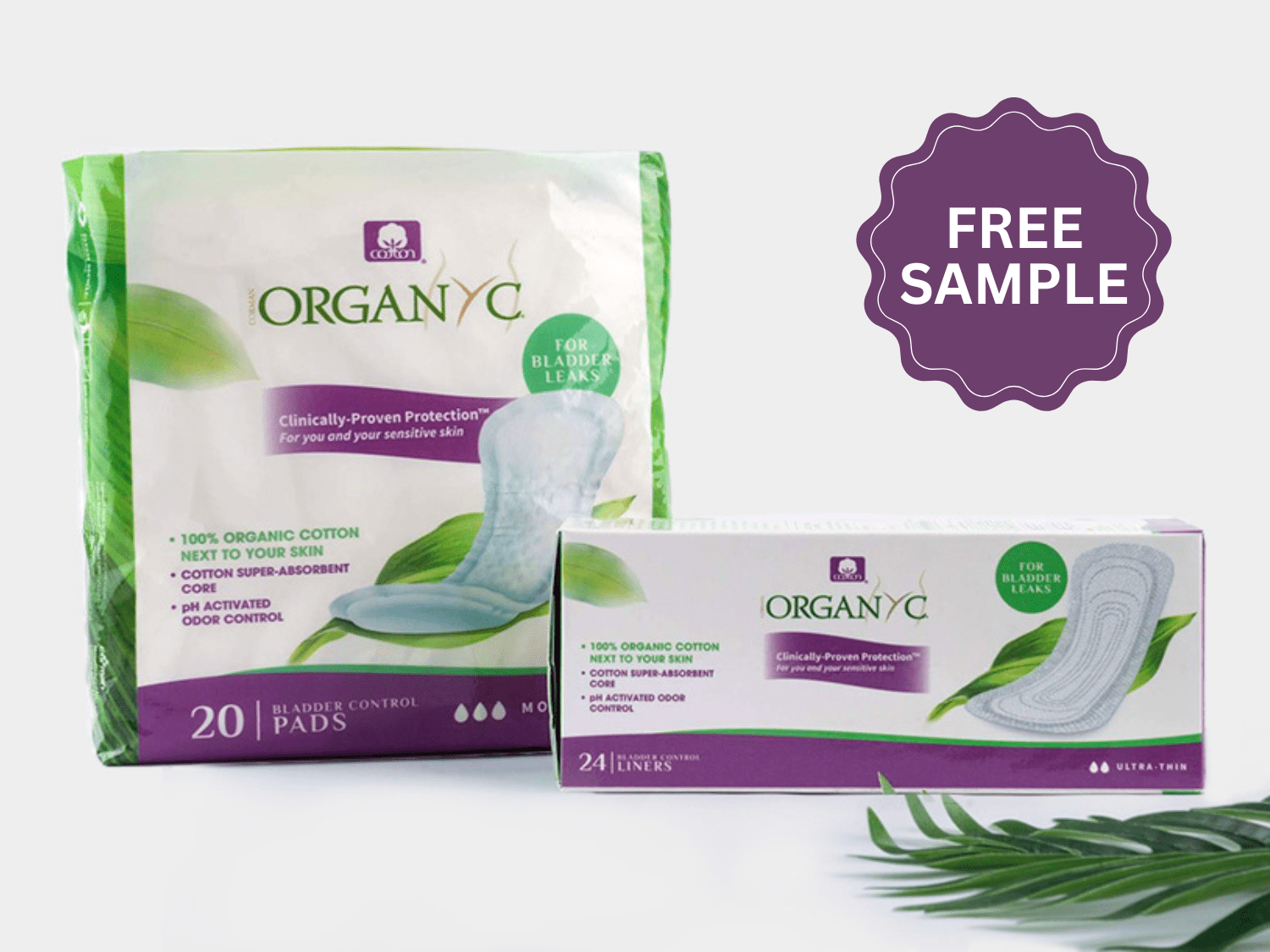 Grab Your FREE Sample of Organyc Pads – Naturally Better for You!