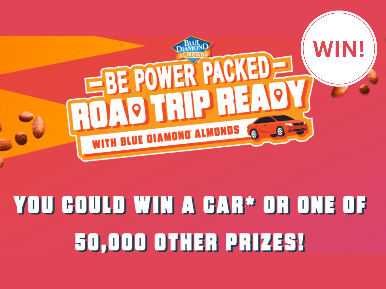 You Could Win a Car – Or One of 50,000 Other Prizes in Blue Diamond’s Epic Sweepstakes!
