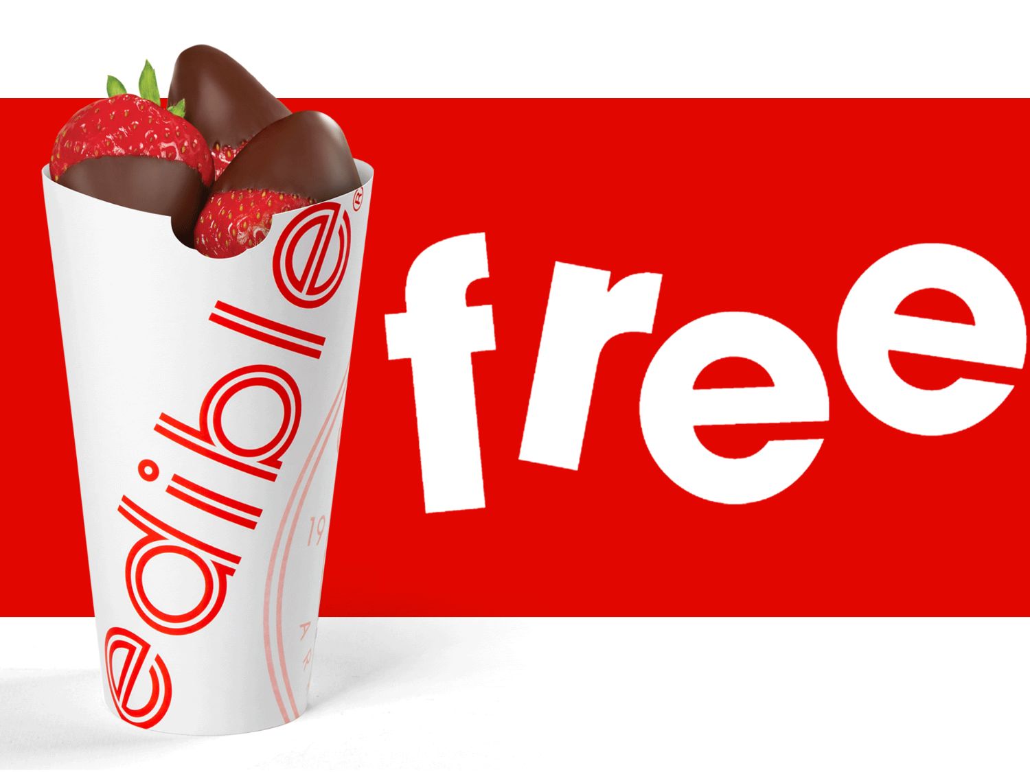 FREE Chocolate Dipped Fruit Cone