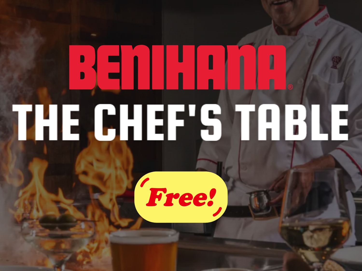 Free $30 Benihana Birthday Certificate