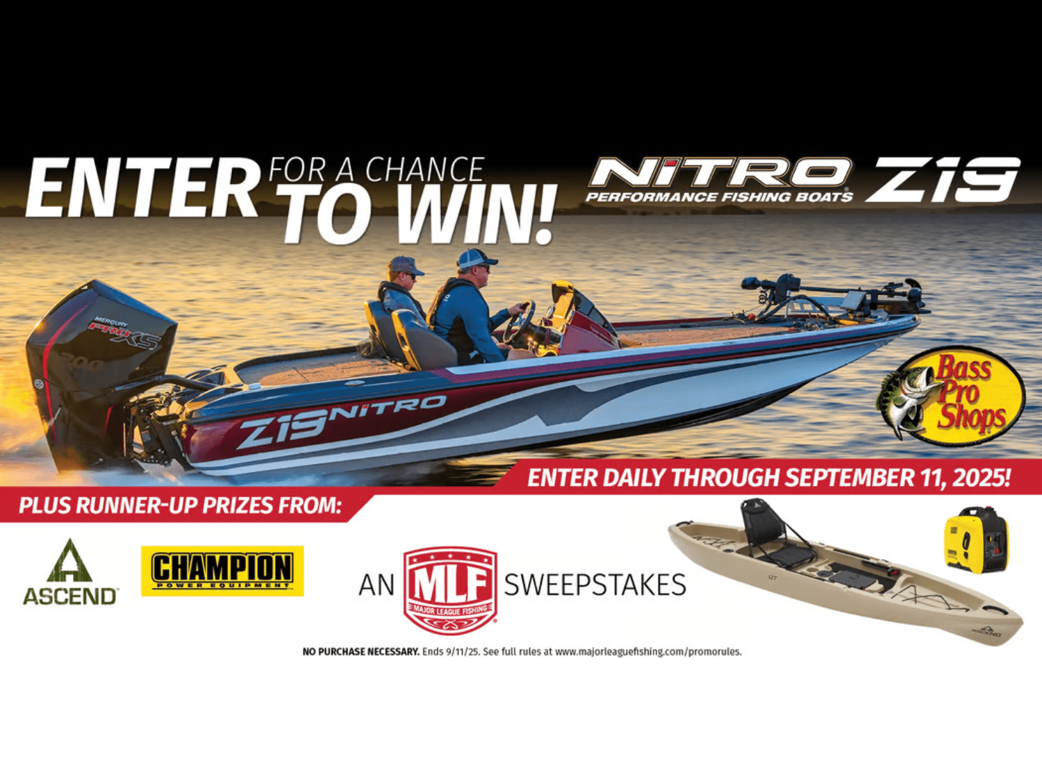 Win a Nitro Z19 Bass Boat Worth $52K