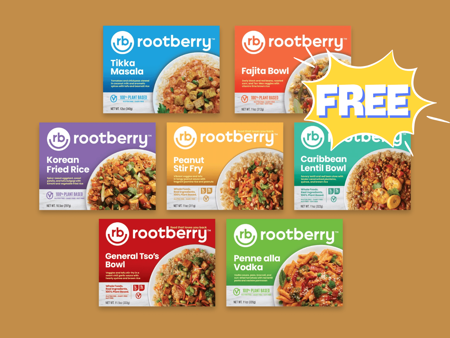 Get a FREE Rootberry Frozen Meal!