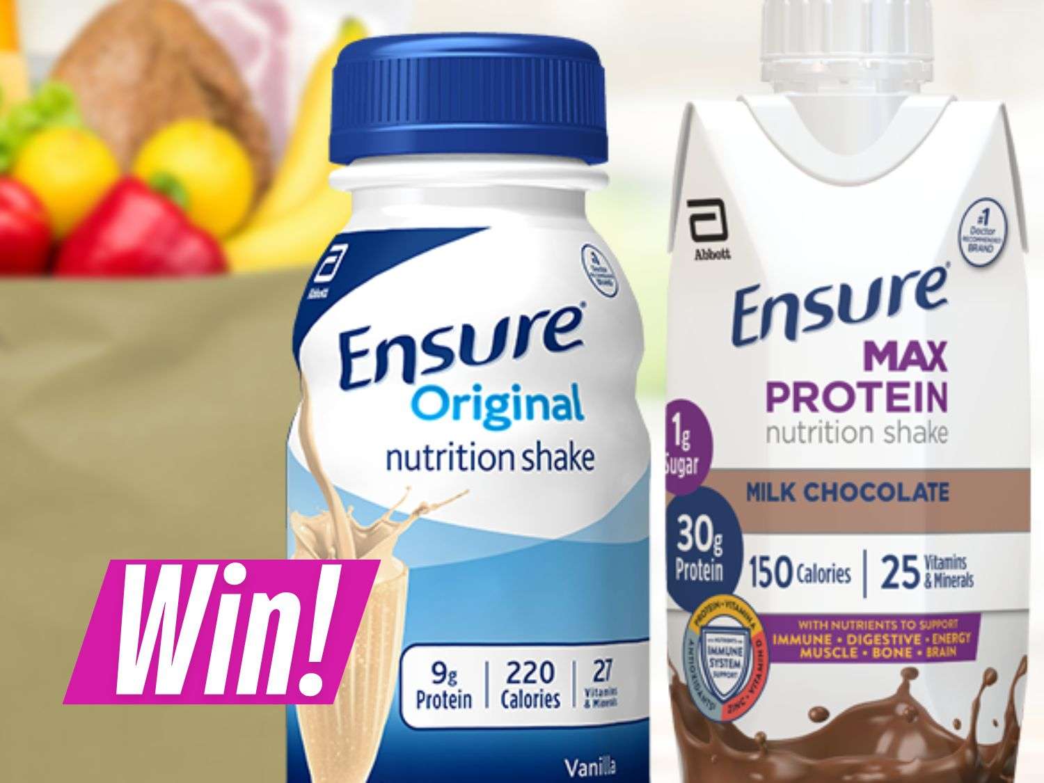 Instant Win Ensure Grocery Giveaway 10,000K Prizes