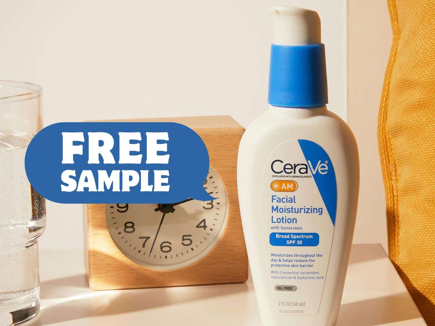 Free CeraVe AM Facial Moisturizing Lotion