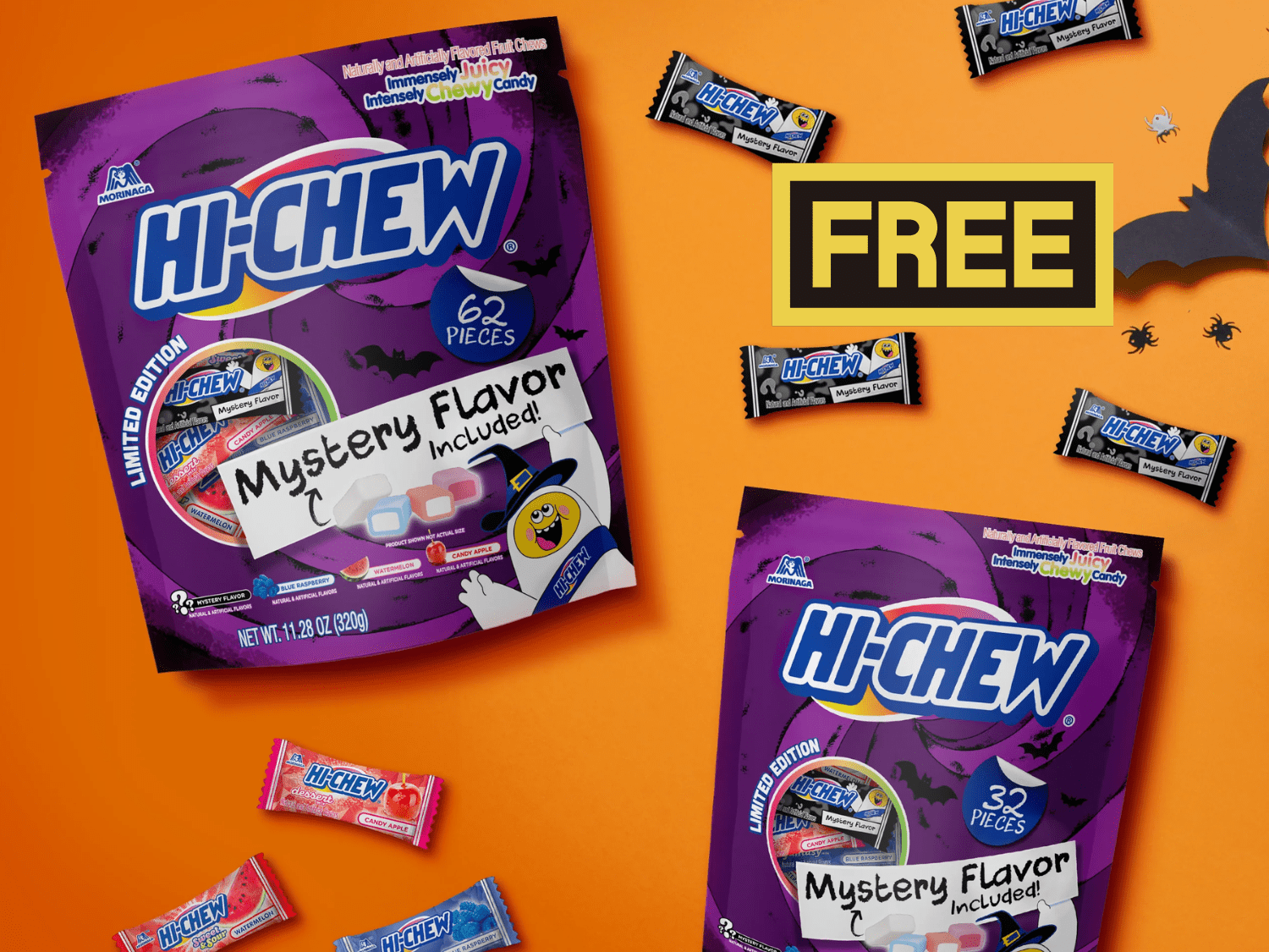Free HI-CHEW Candy + Spooky Merch