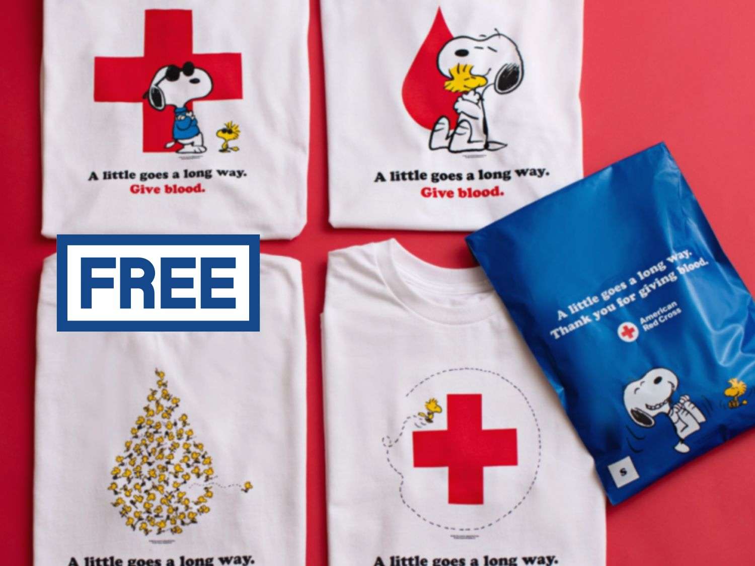 Free Red Cross x PEANUTS T-shirts (w/Donation)