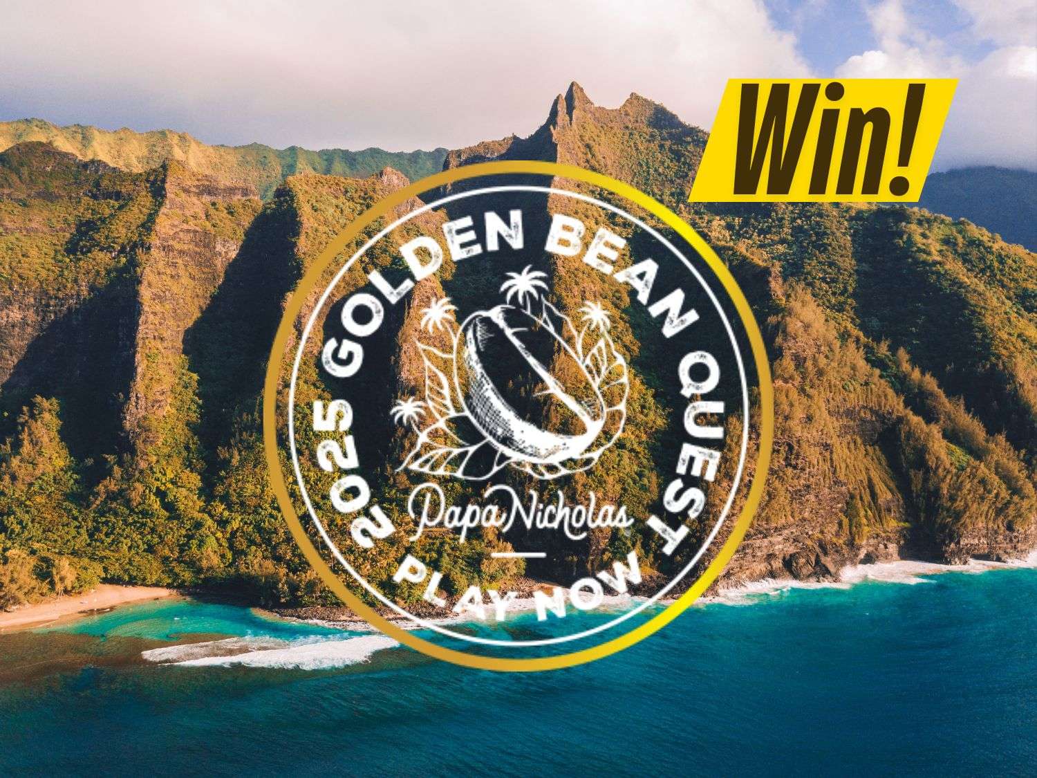 PapaNicholas Coffee “Golden Bean Quest” Instant Win Game