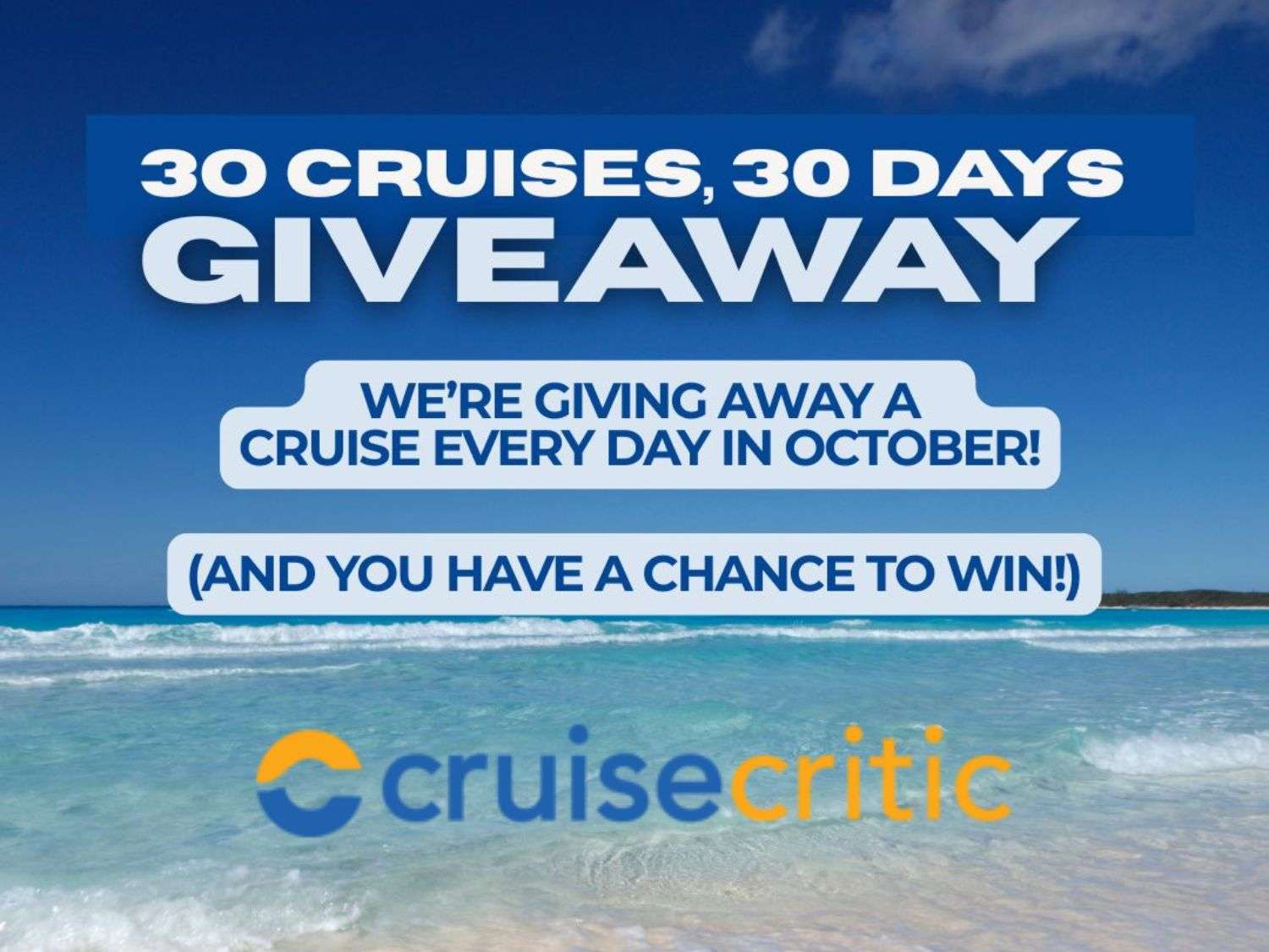 Set Sail Free: 30 Cruises, 30 Winners!