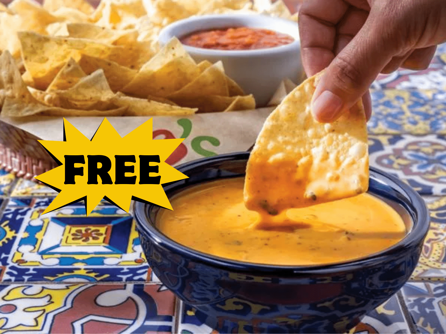 Free Snack! Queso & Chips at Chili’s (Oct. 7–21)