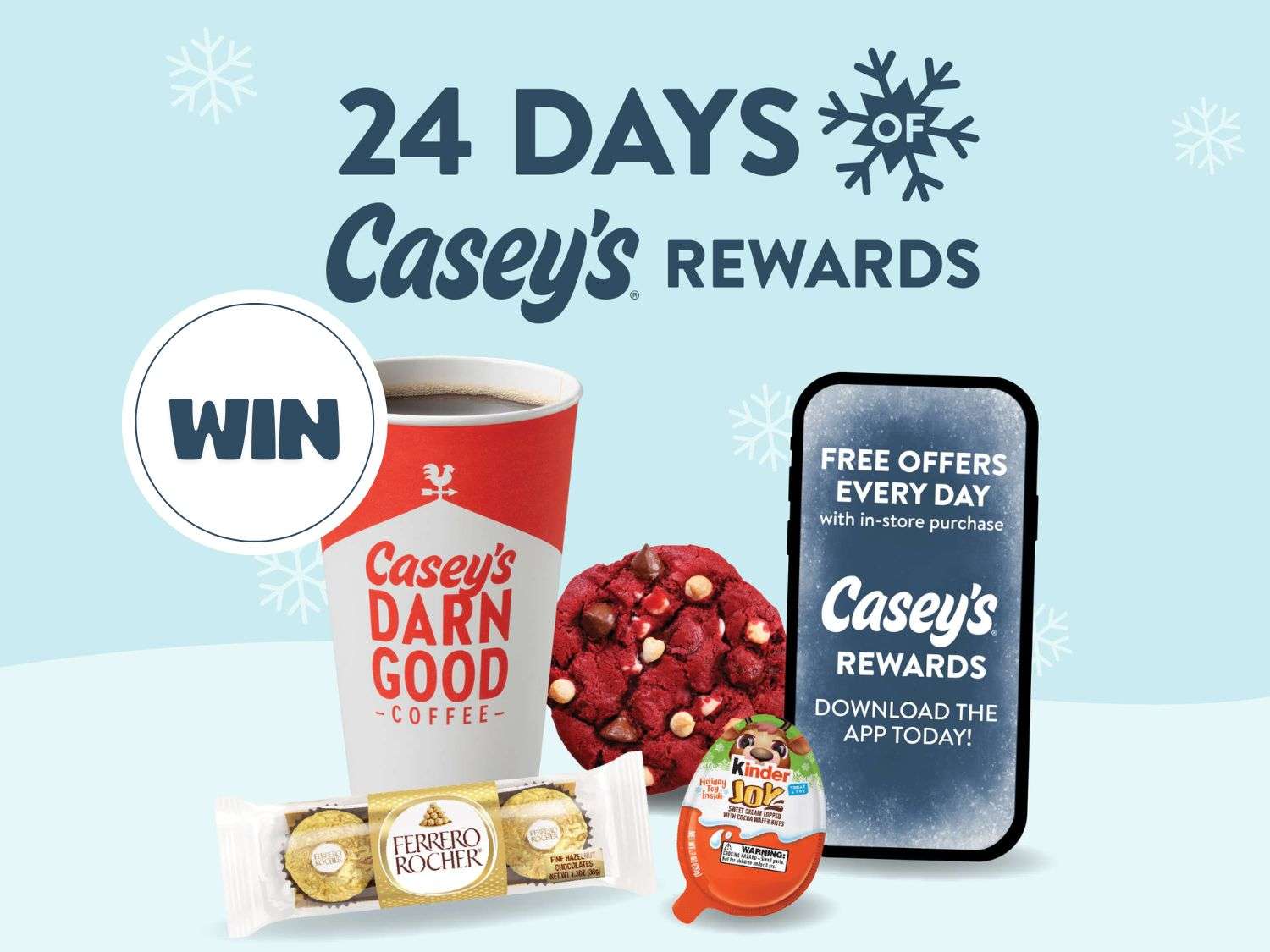 24 Days of Free Casey’s Rewards