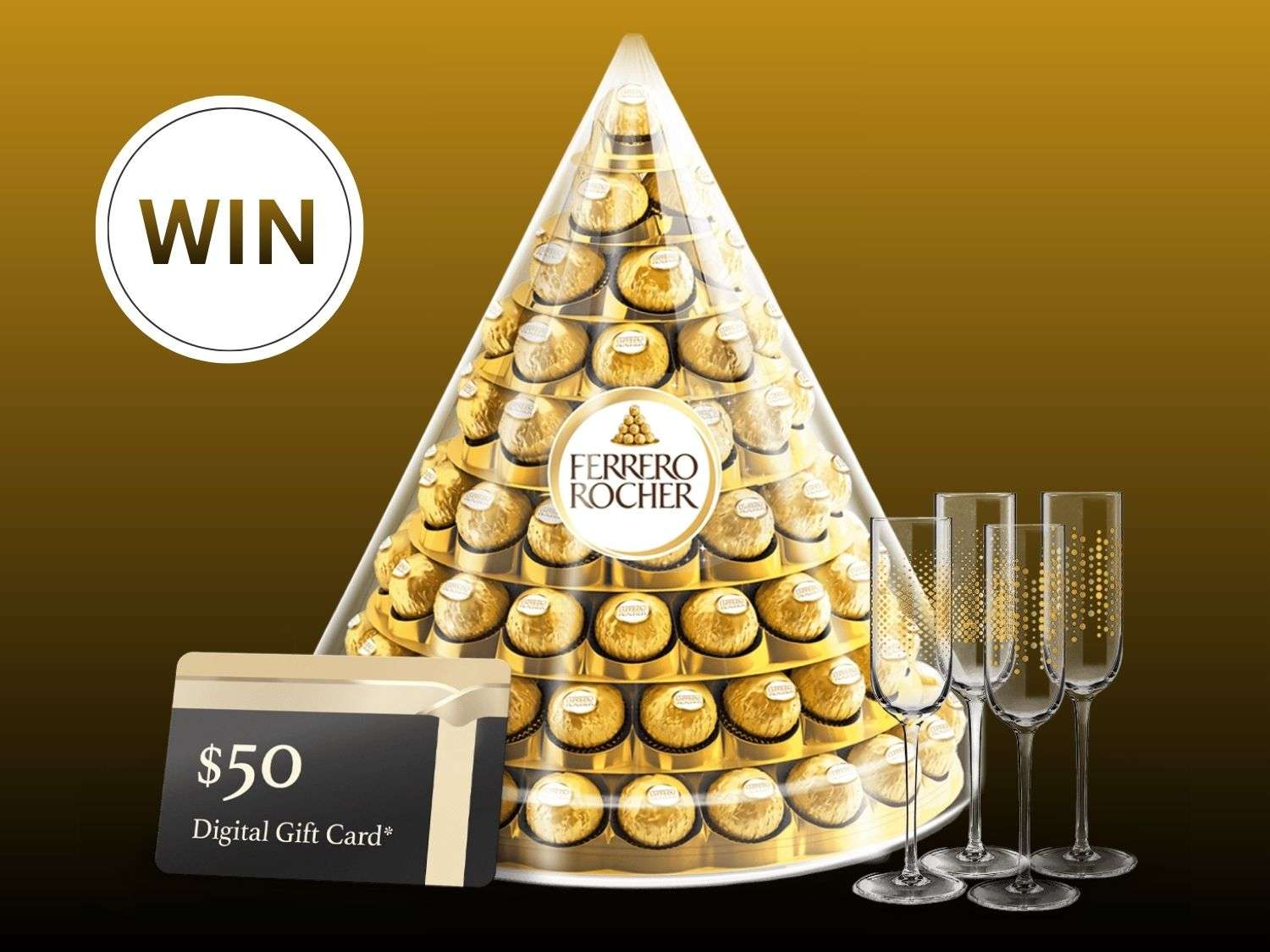 Win a Ferrero Rocher Chocolate Pyramid and Luxe Prizes