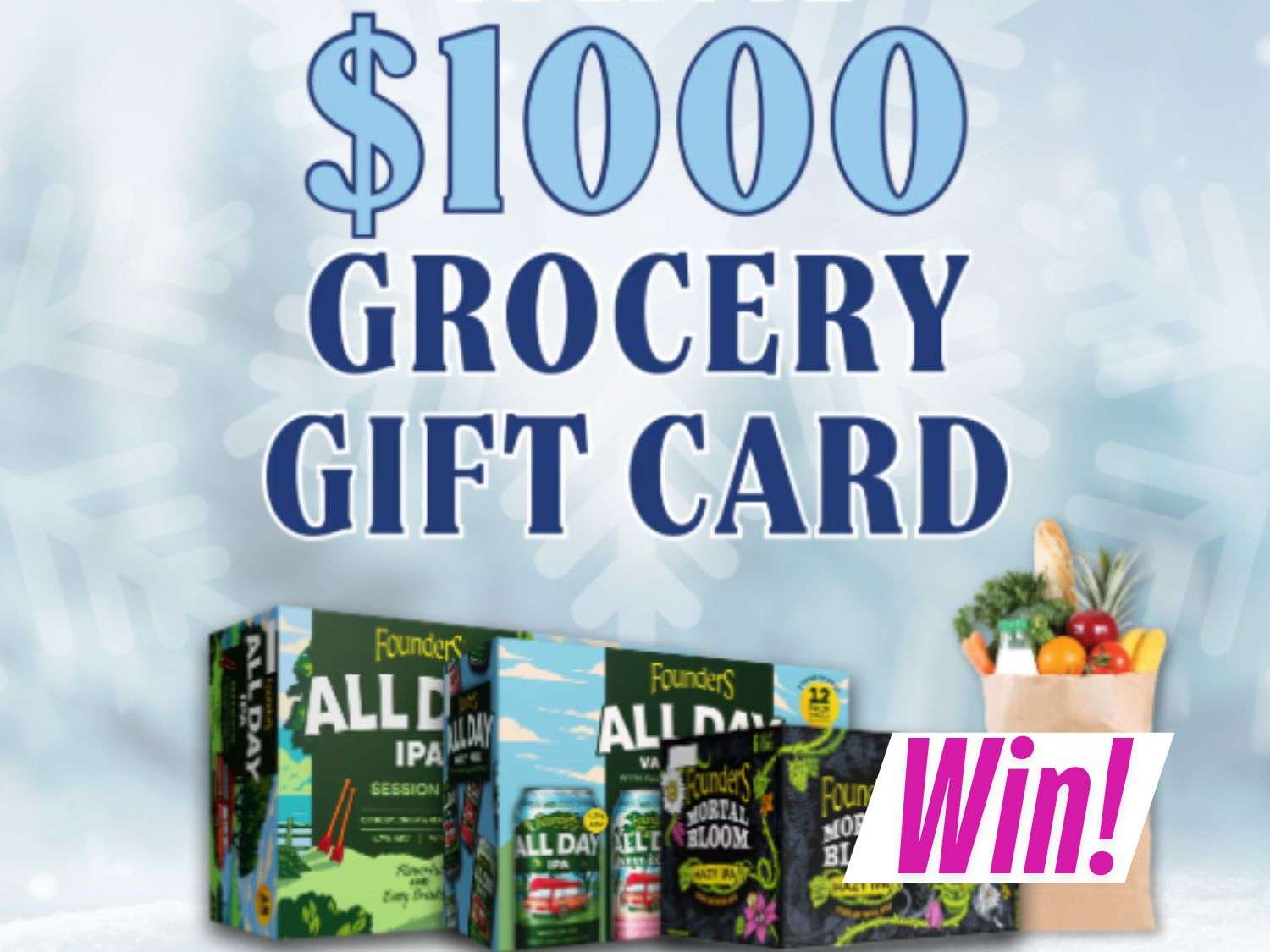 Founders Holiday Grocery Gift Card Sweepstakes