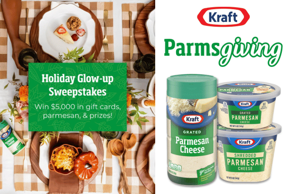 Win $5,000 in Gift Cards + a Year’s Supply of Kraft Parmesan