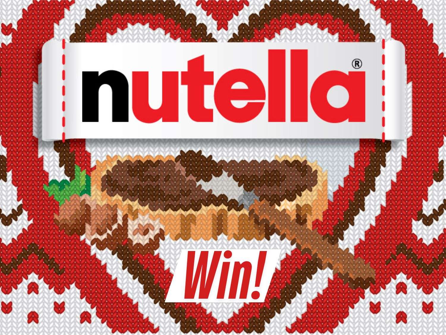 Nutella Holiday Sweepstakes – Win a Sweater + 26.5 oz Jar of Nutella!