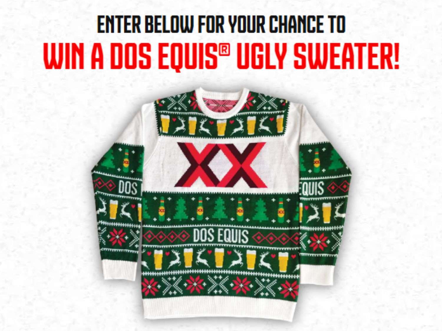 Win A Dos Equis Ugly Holiday Sweater