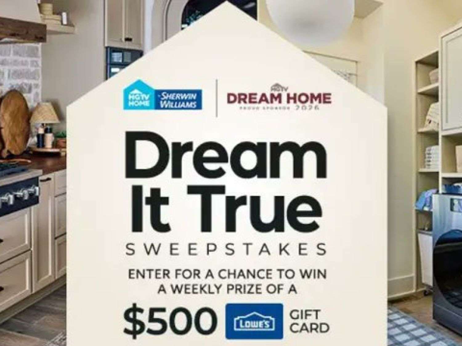 Win a $500 Lowe’s Gift Card Weekly