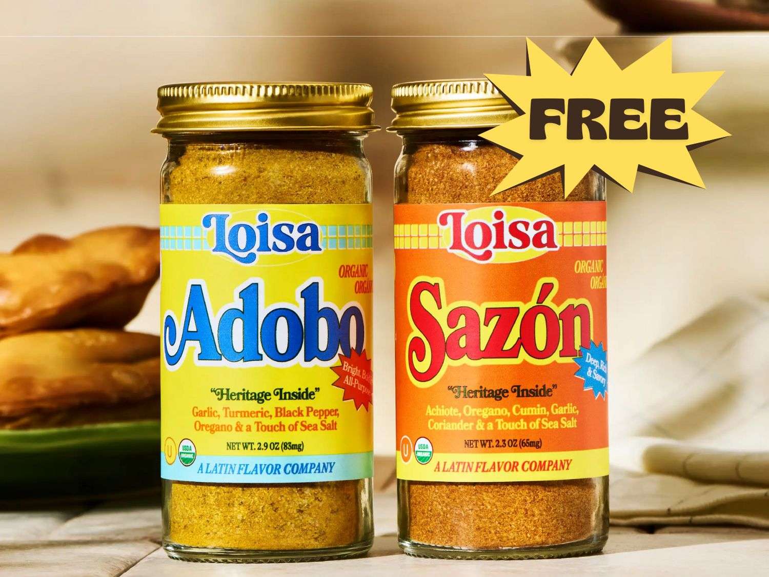 Free Bottle of Loisa Sazón or Adobo!