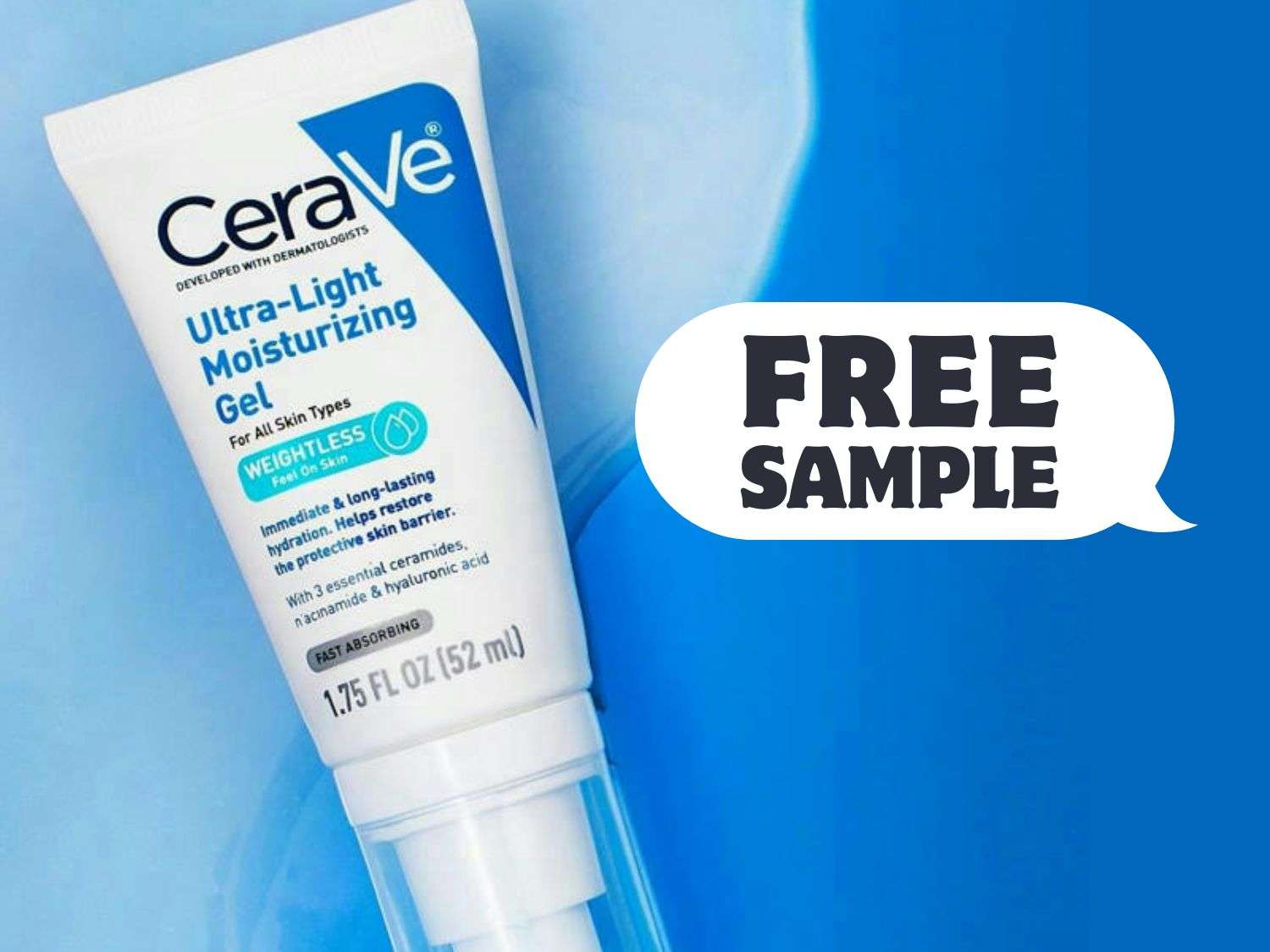 Free CeraVe Ultra-Light Moisturizing Gel