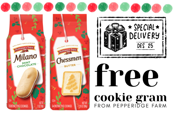 Send a Free Holiday Cookie Gram from Pepperidge Farm