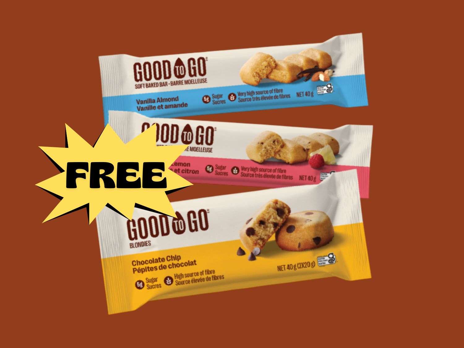 Free Good to Go Soft Baked Fibre Snacks