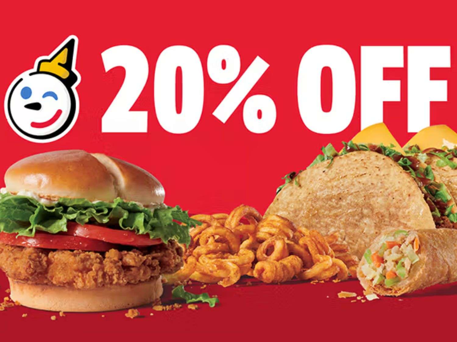 Get Free Rewards & 20% off at Jack In The Box