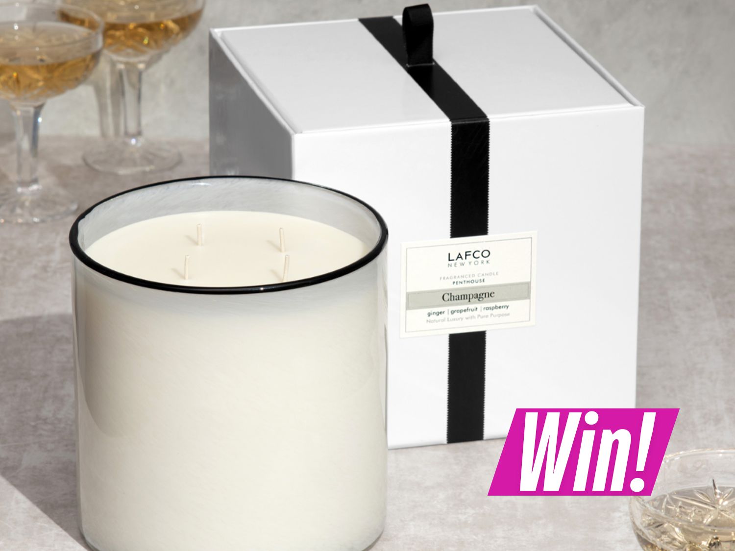 4-Wick Champagne Candle Giveaway ($375 Value)