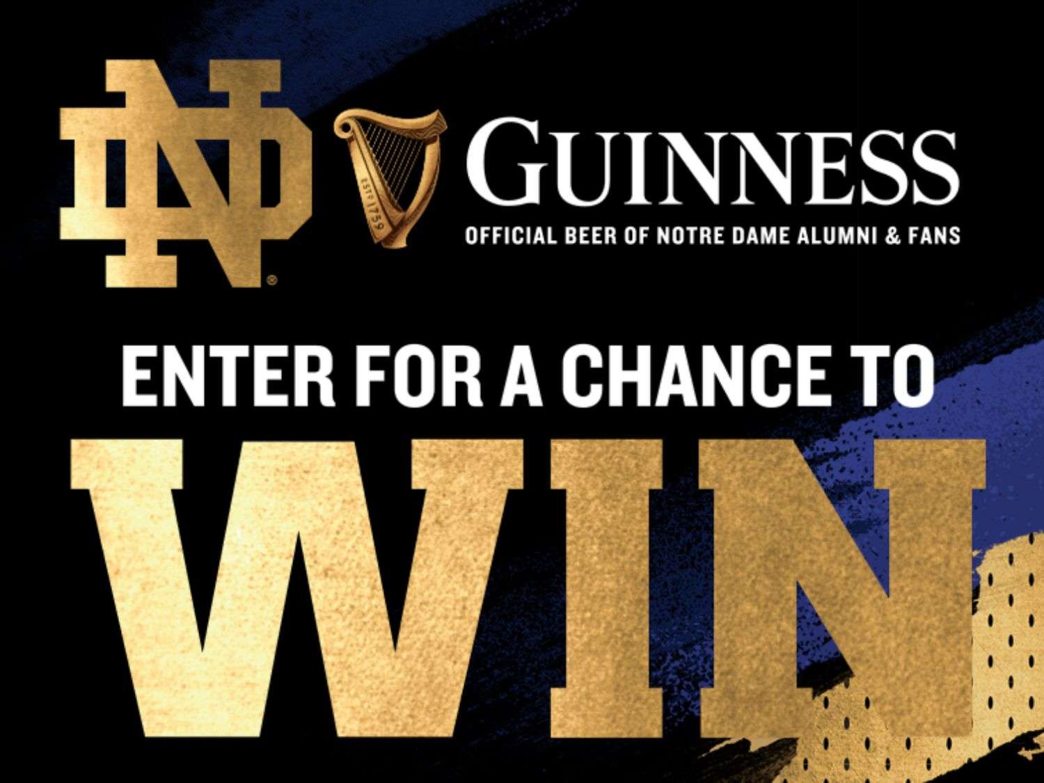 The Guinness Notre Dame Tickets Sweepstakes