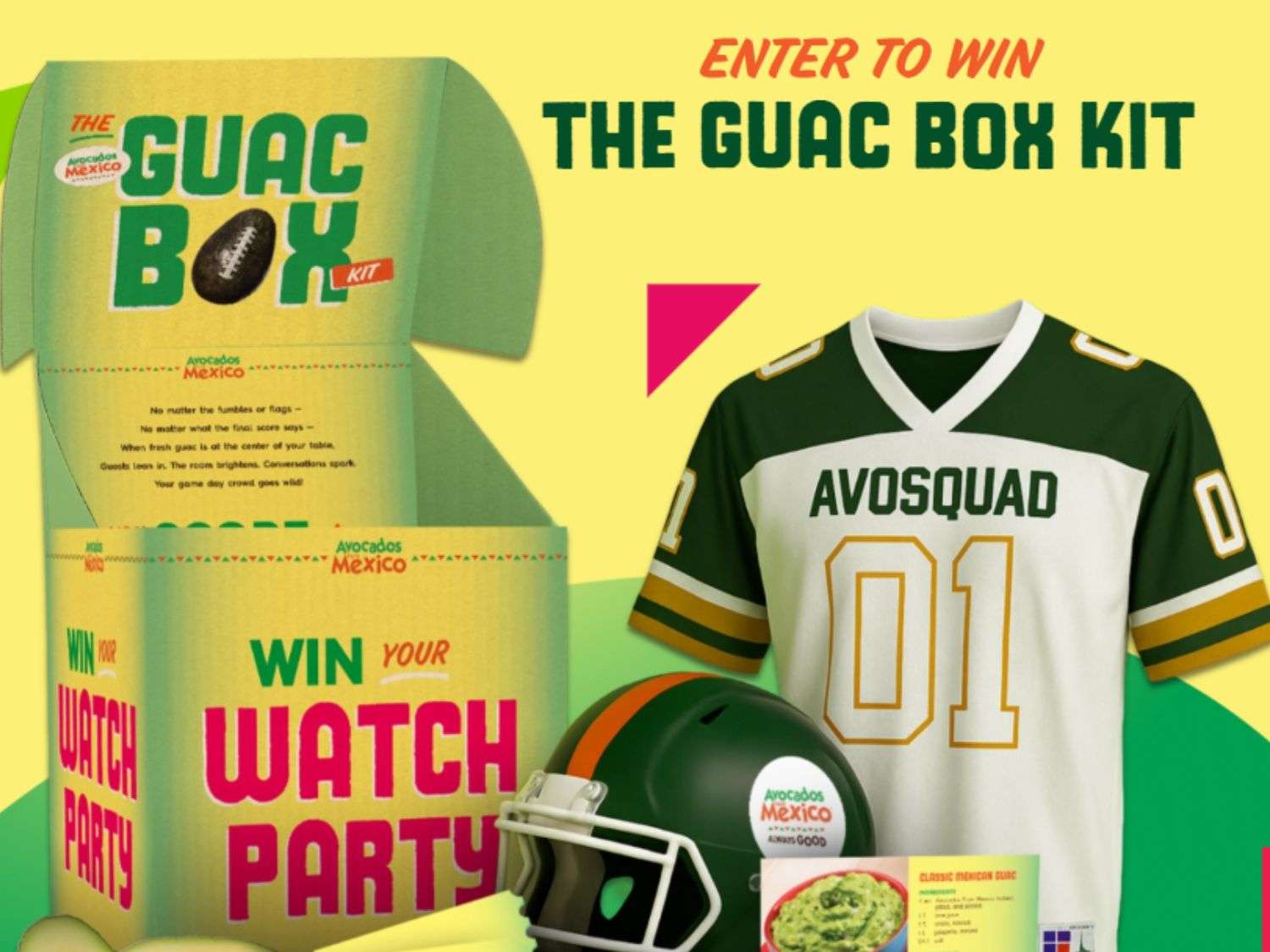 Win a Tasty Guac Box Football Kit