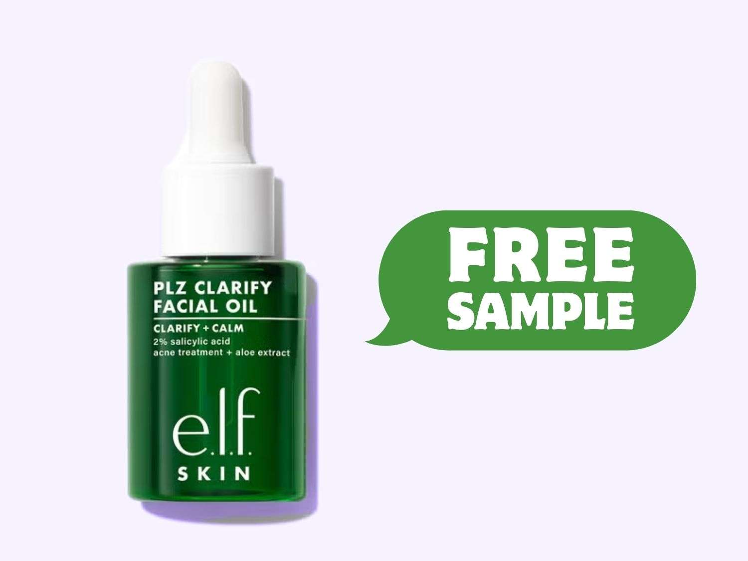 e.l.f. PLZ Clarify Facial Oil Sample – Facebook Sample