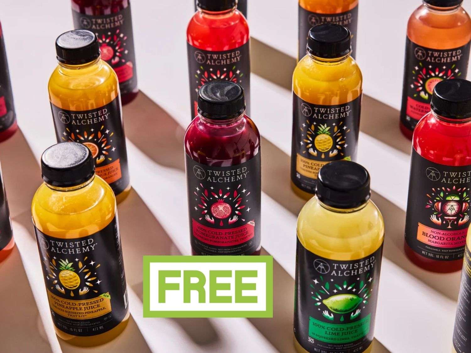 Get a FREE Twisted Alchemy Cold Pressed Juice