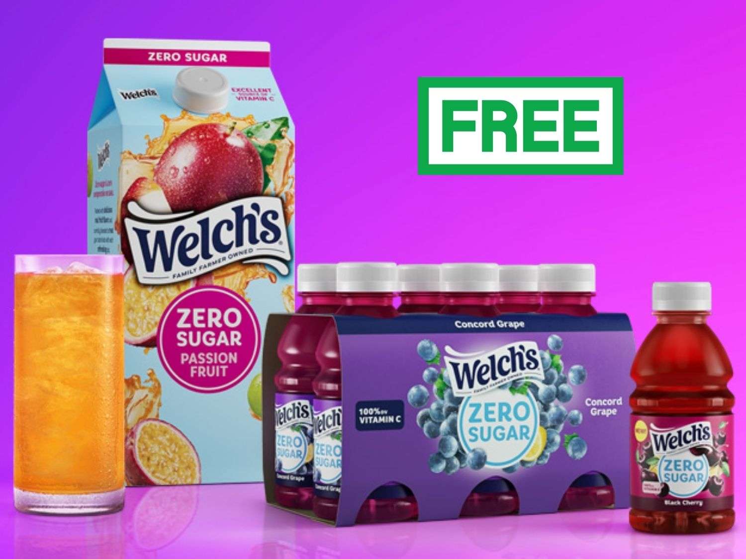 Free Welch’s® Zero Sugar Beverage