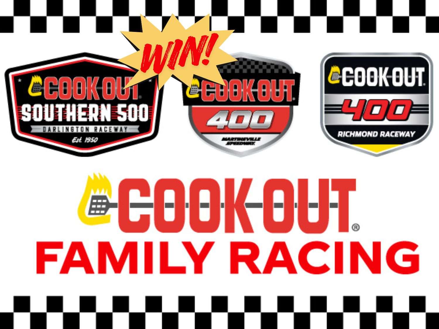 Cook Out Stock Car VIP Experience Sweepstakes