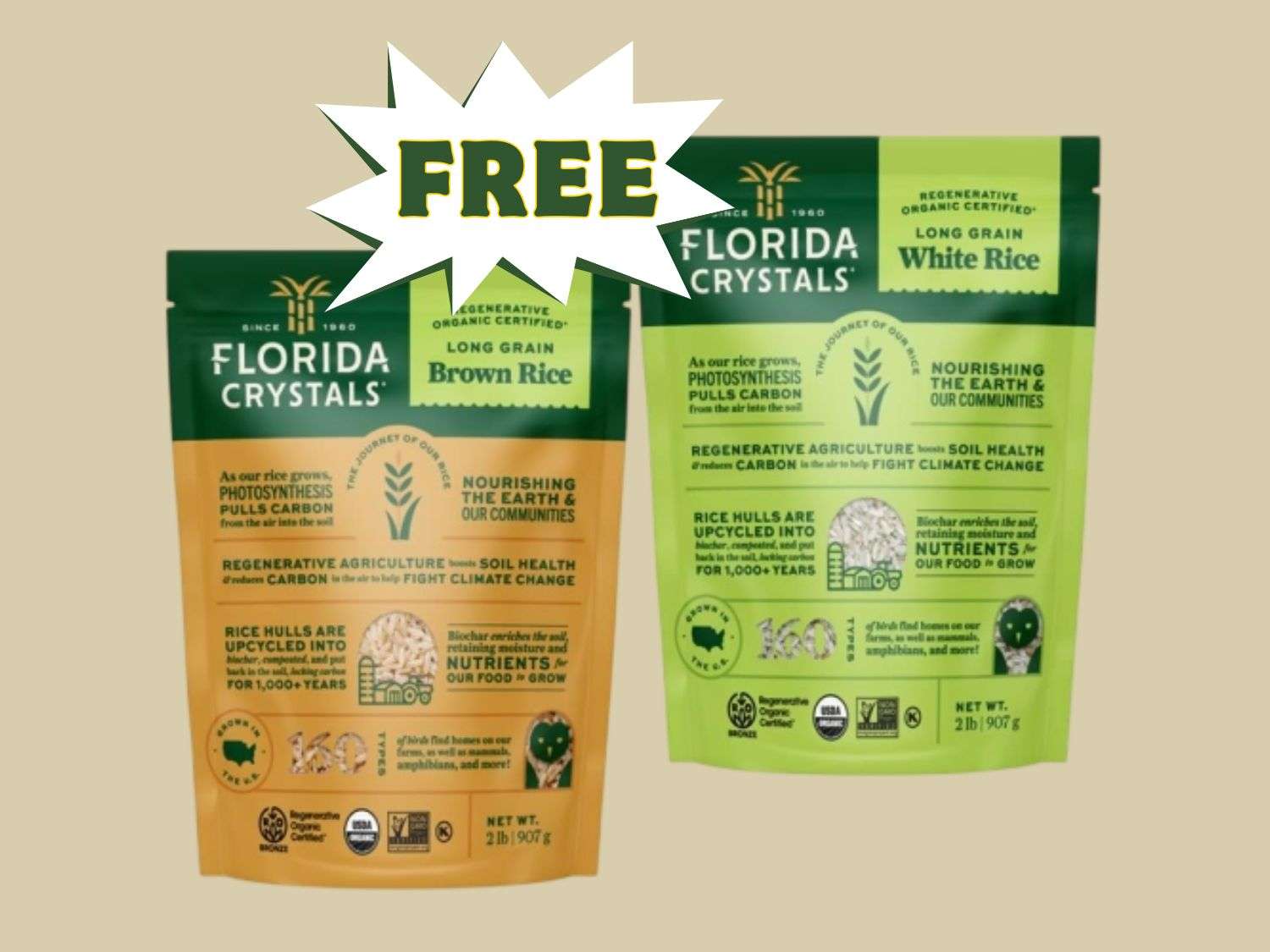 Free Florida Crystals Organic Rice