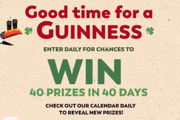 Instant Win The Guinness St. Patrick’s Day Countdown Sweepstakes