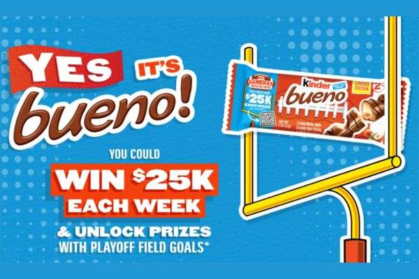 Instant Win 6,500 Kinder Bueno Prizes