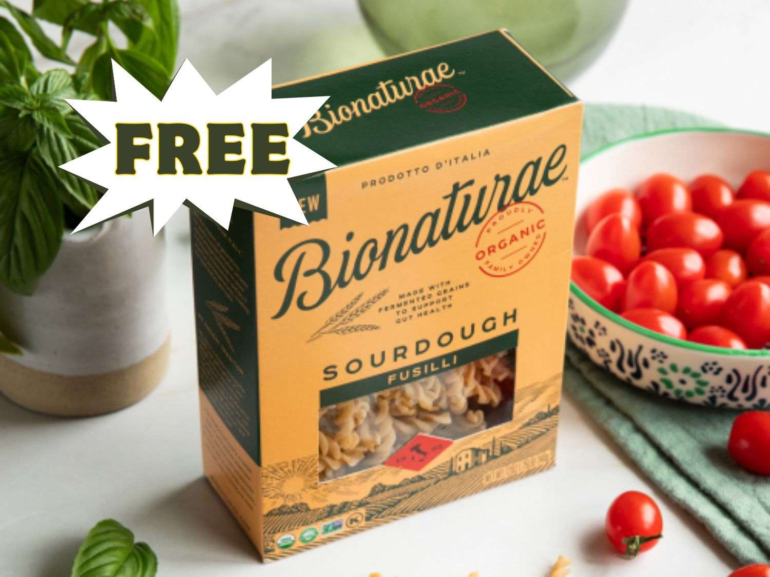 Free Organic Sourdough Pasta From Bionaturae