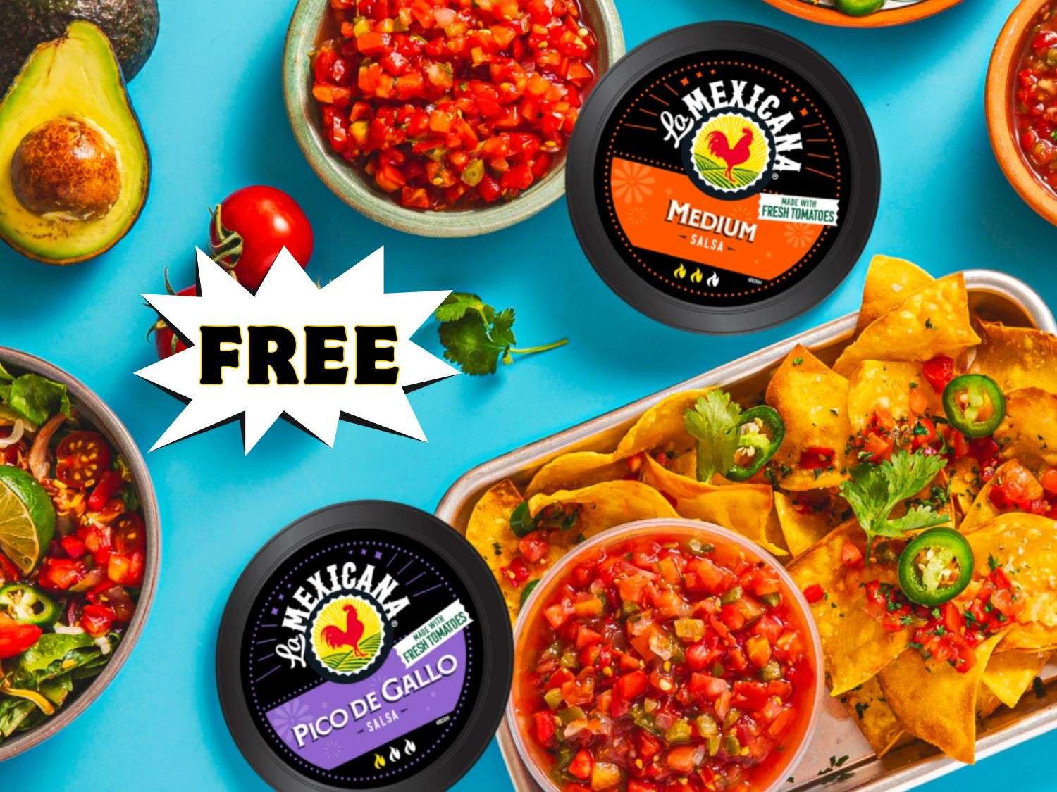 Free Salsa & Pico de Gallo from La Mexicana