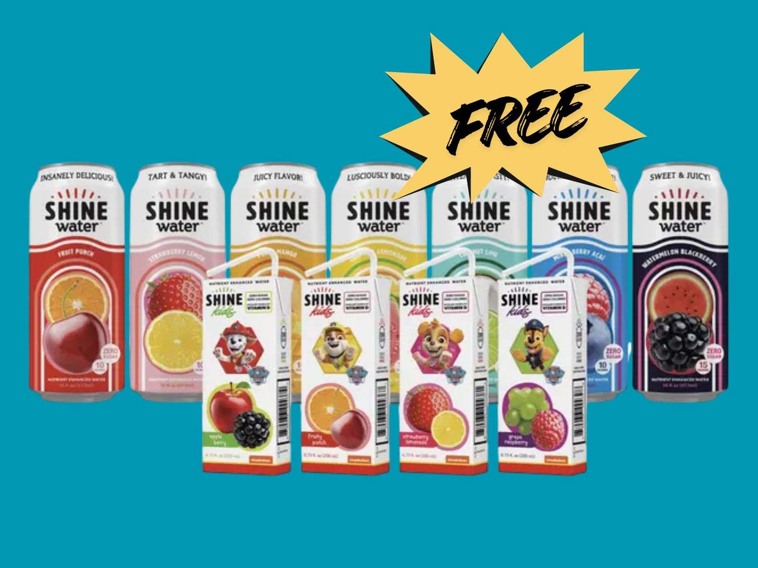Free ShineWater (Can or 8-Pack)