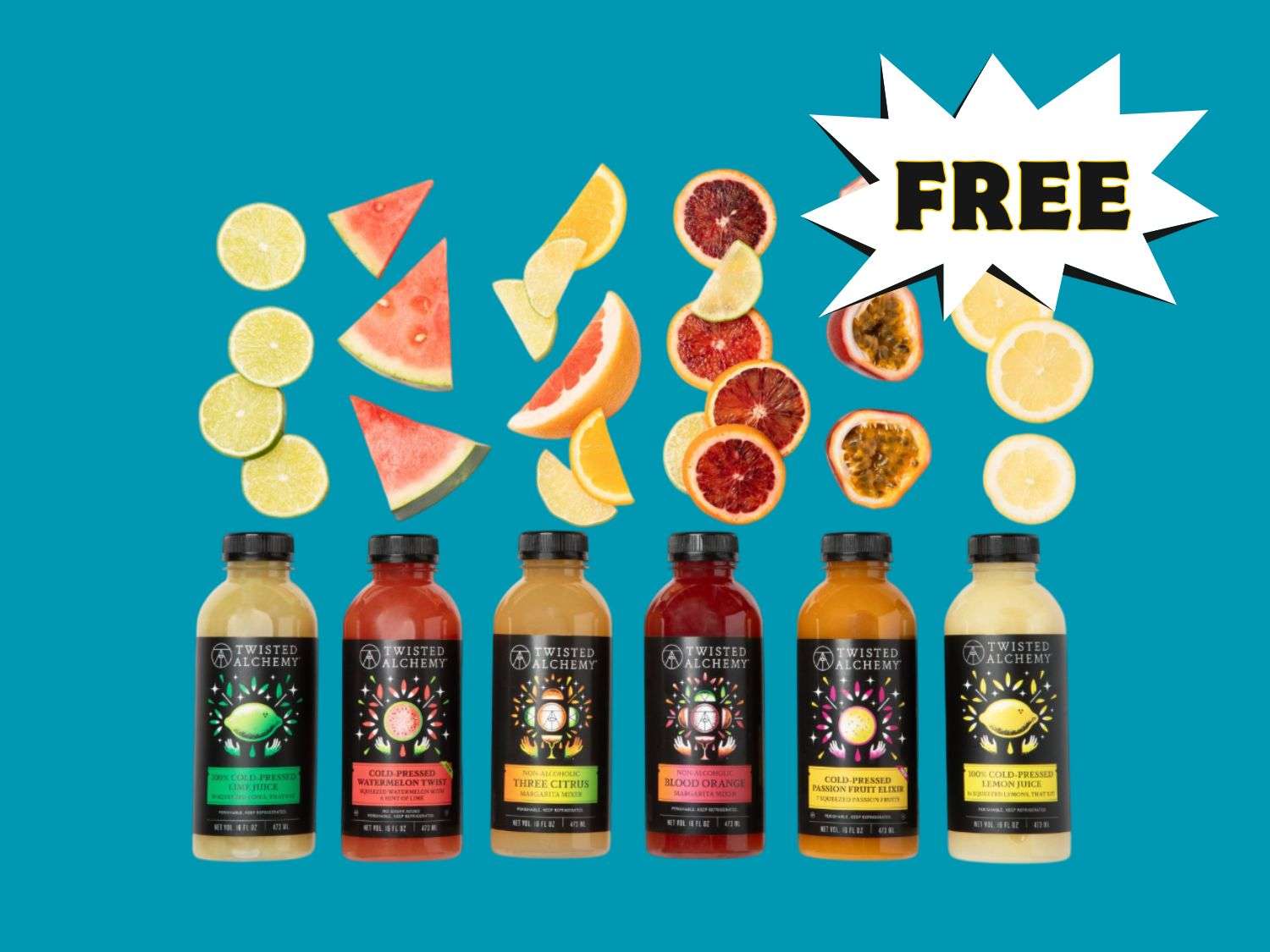 Get a FREE Twisted Alchemy Cold Pressed Juice