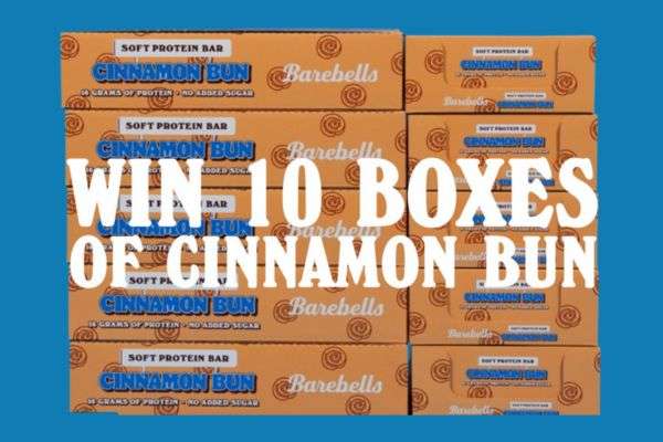 Win 10 Boxes of Barebells Cinnamon Bun
