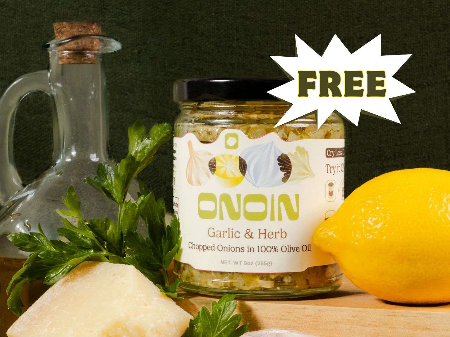 Get a FREE Jar of ONOIN Pre-Chopped Onions