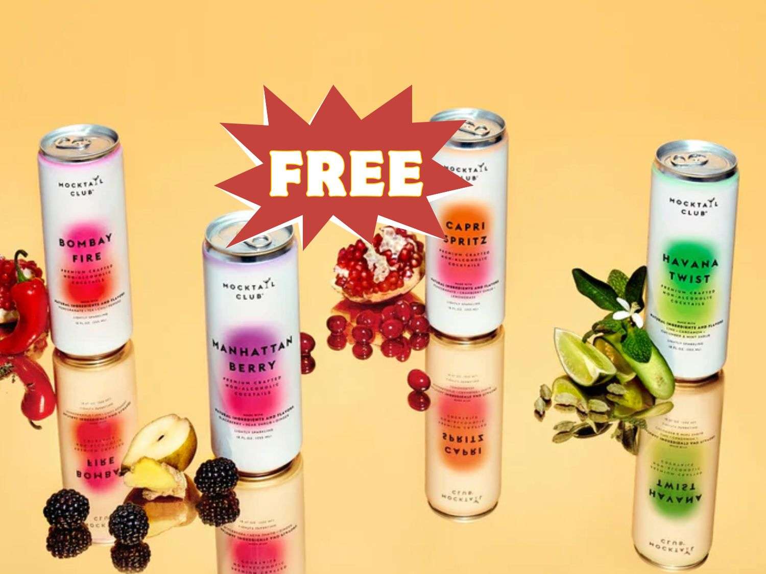 Get a Free 4-Pack of Mocktail Club