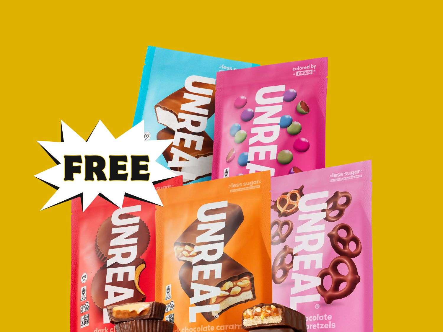 Free Bag of UNREAL Chocolate Snacks