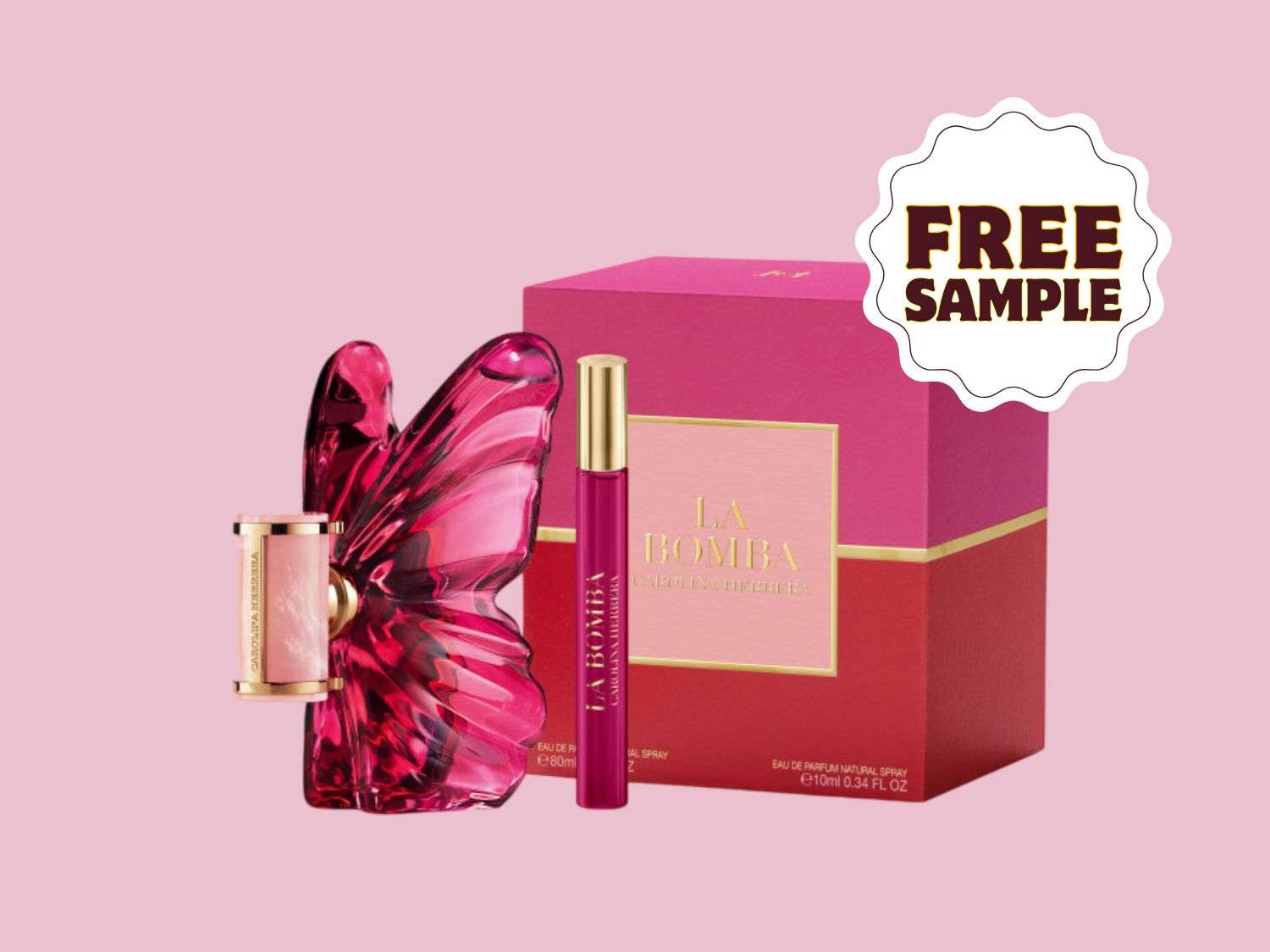 How to Get a Free Carolina Herrera La Bomba Eau de Parfum Sample
