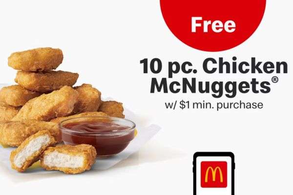 Free 10-Pc Chicken McNuggets!
